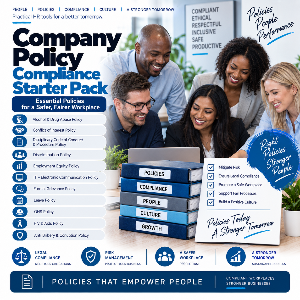 Company Policy Compliance Starter Pack + 60 Minutes Consultation